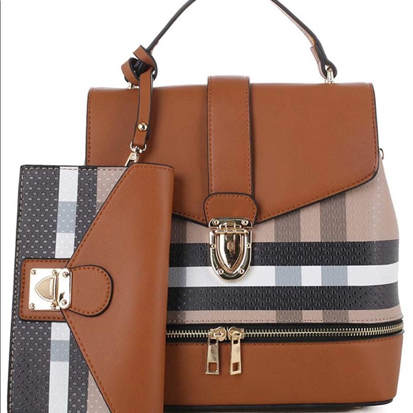 Handbags - 3 in 1 Top Handle/Backpack/Crossbody With Wallet